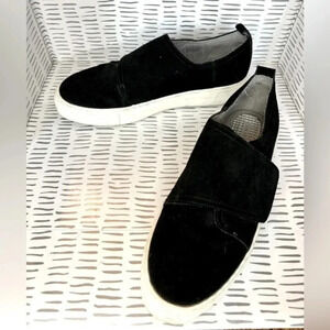 COM & SENS ‘Lidda’ Black Suede Platform Sneakers‎ size 8